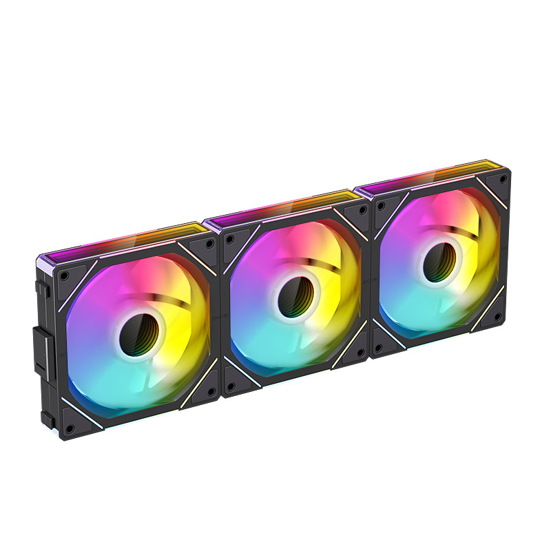 JM-1 ARGB ασύρματος ανεμιστήρας για κουτί υπολογιστή, με αντίστροφες λεπίδες και ARGB φωτισμό