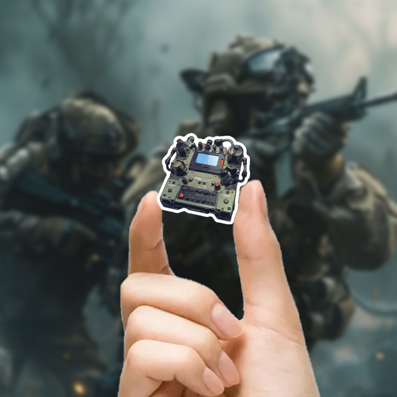 Σετ αυτοκόλλητων: 54 τεμάχια στρατιωτικών όπλων, καρτούν σε βινύλιο, εκτύπωση, KPD-816