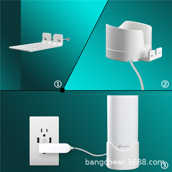 Τοίχου στήριγμα δρομολογητή για TP-Link Deco M4/E4/P9/S7 – Πλαστικό, Εγκατάσταση με βεντούζα στον τοίχο, Πολυλειτουργική ραφιέρα αποθήκευσης, Στυλ M4