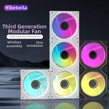 Ανεμιστήρας κιβωτίου PC με ARGB φωτισμό (5V 3-pin), υδραυλικό ρουλεμάν, 1800 RPM, θόρυβος 30 dB, ABS περίβλημα