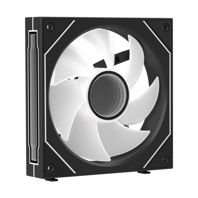 Ανεμιστήρας κιβωτίου PC με ARGB φωτισμό (5V 3-pin), υδραυλικό ρουλεμάν, 1800 RPM, θόρυβος 30 dB, ABS περίβλημα