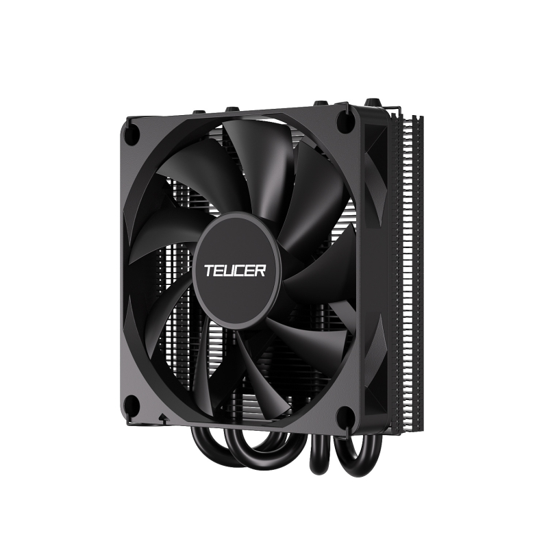 CPU охладител TE37-4 с термопроводна тръба, насочване надолу, безшумен