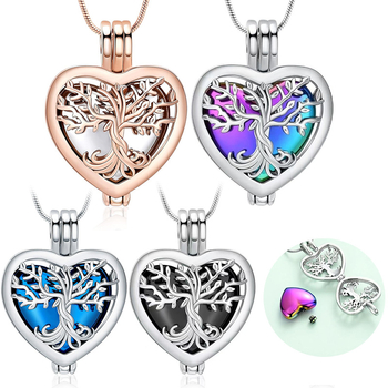 Κολιέ από ανοξείδωτο ατσάλι σε σχήμα καρδιάς για στάχτες – ανοιγόμενη θήκη για αγαπημένους και κατοικίδια