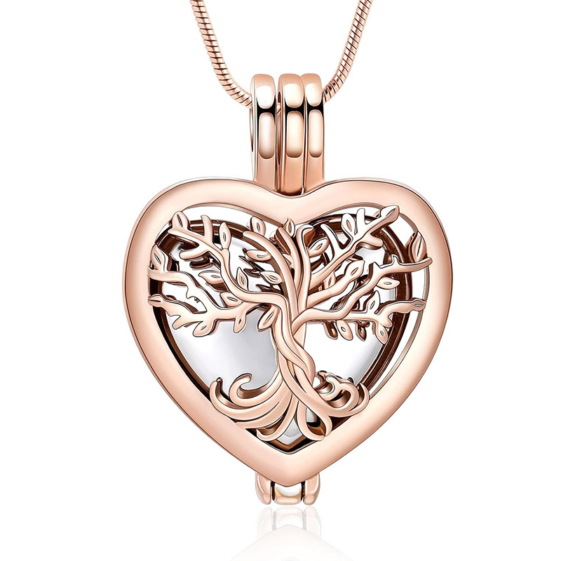 Κολιέ από ανοξείδωτο ατσάλι σε σχήμα καρδιάς για στάχτες – ανοιγόμενη θήκη για αγαπημένους και κατοικίδια