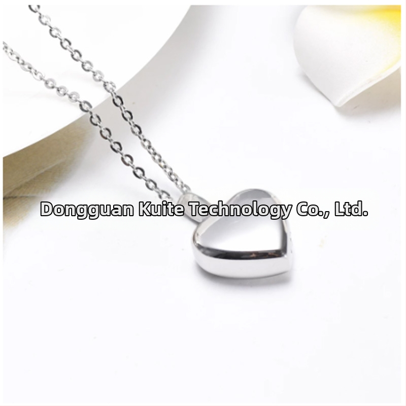 Гердан от неръждаема стомана, сърдечен дизайн, електроплатинация, производствен номер 94665
