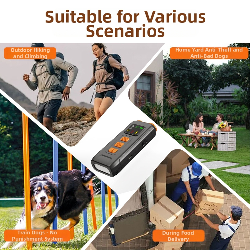 Ултразвуков треньор за кучета с двойна глава, преносим, презареждаем, ABS