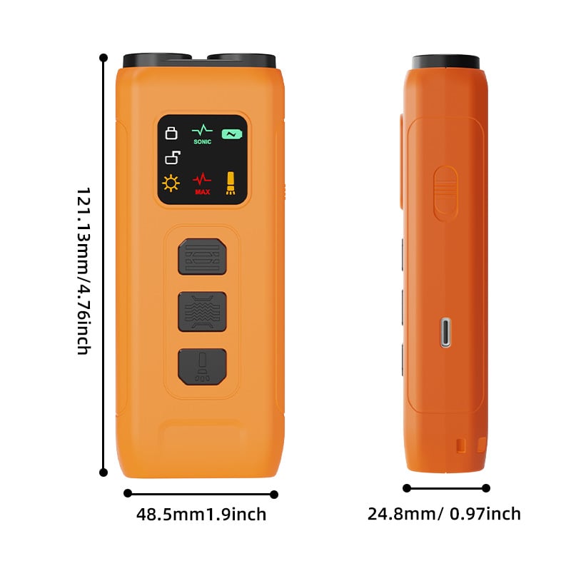 Υπερηχητικός Εκπαιδευτής Σκύλων Με Διπλή Κεφαλή, Φορητός, Επαναφορτιζόμενος, ABS