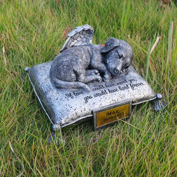 Spomenik za kućne ljubimce od smole - graviranje, pastelni stil, laserski ispis