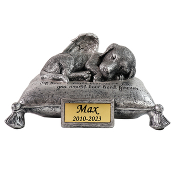 Паметник за домашни любимци от смола – гравиран надпис, пасторален стил, лазерно отпечатано смолено изделие