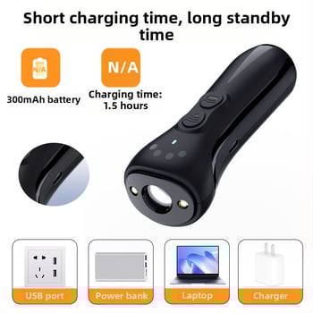 W32 Υπερηχητικός Απωθητής Σκύλων – Αντι-Γαβίσματος, Φορτιζόμενος, Μεταβλητή Συχνότητα, LED Χειρολαβή