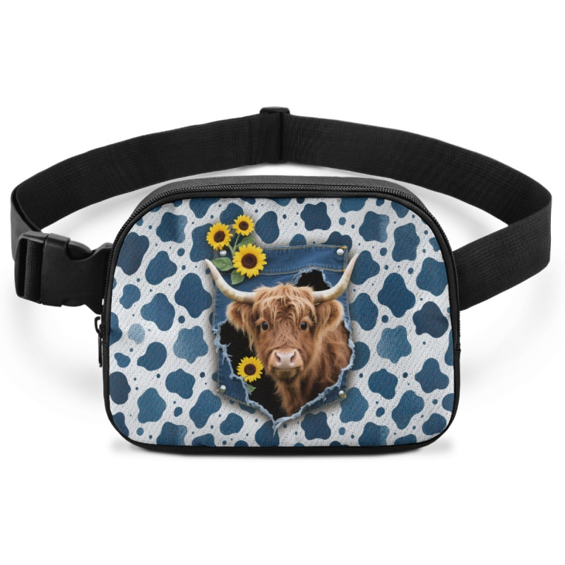 FORUDESIGNS Chest Bag, Street Trend stils, Poliesteris, Rāvējslēdzējs, Vasarā 2025