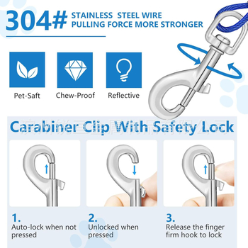 Šunų pavadėlis – nerūdijantis plienas, ištempiamas, Prekė Rigging, Kilmė Shandong