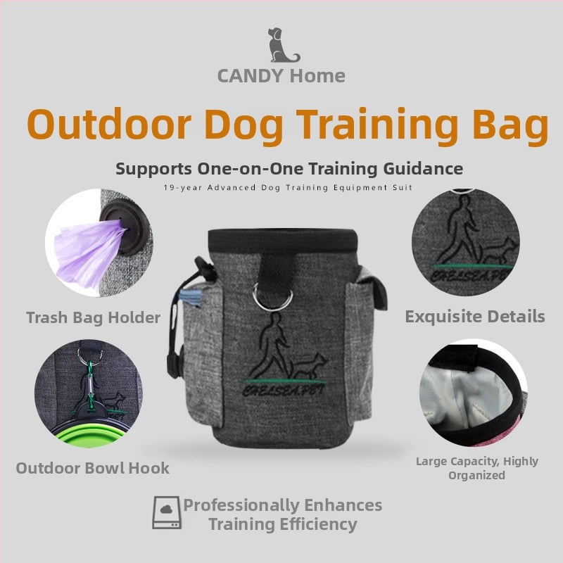 Šunų treniravimo rinkinys su klikeriu ir juostiniu krepšiu – Treniruoklių įranga (Medžiaga: Kitas; Prekės ženklas: Kitas; Produkto kategorija: Slidus plokšči)