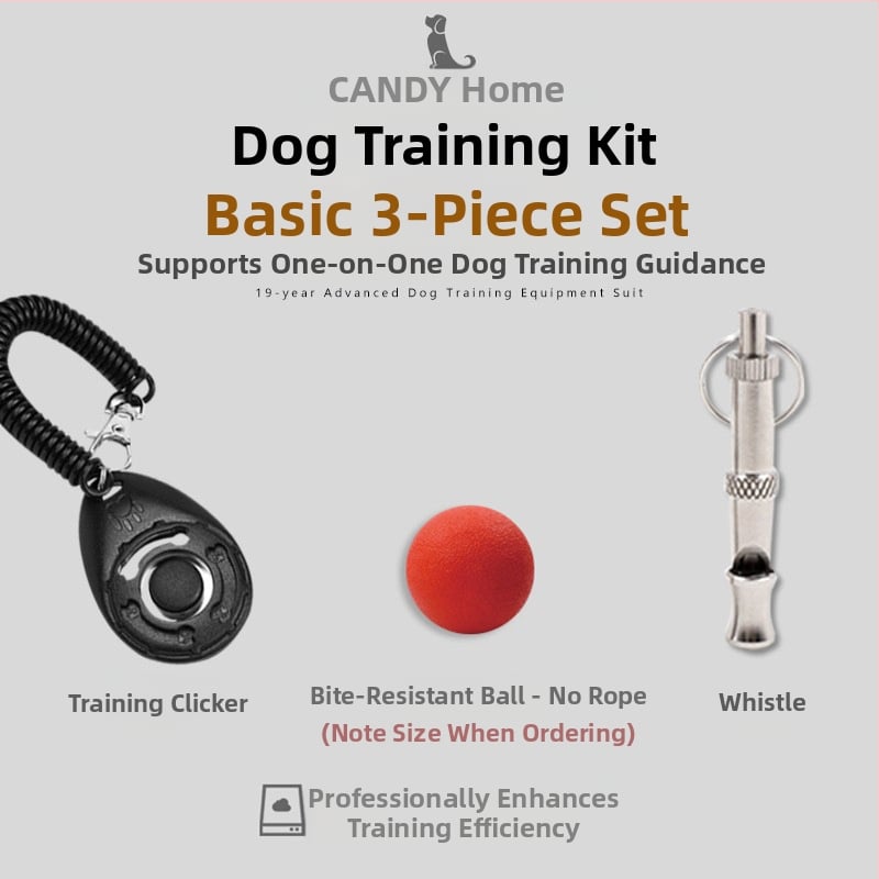 Šunų treniravimo rinkinys su klikeriu ir juostiniu krepšiu – Treniruoklių įranga (Medžiaga: Kitas; Prekės ženklas: Kitas; Produkto kategorija: Slidus plokšči)