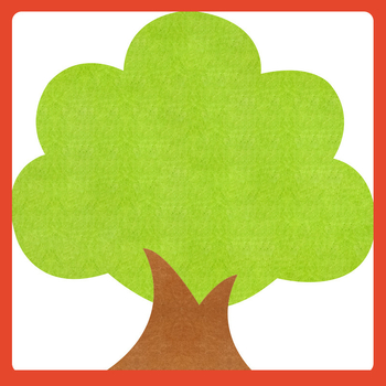 Δέντρο ευχών από φελτ για προβολή φωτογραφιών στην τάξη - αυτοκόλλητο τοίχου για πίνακα