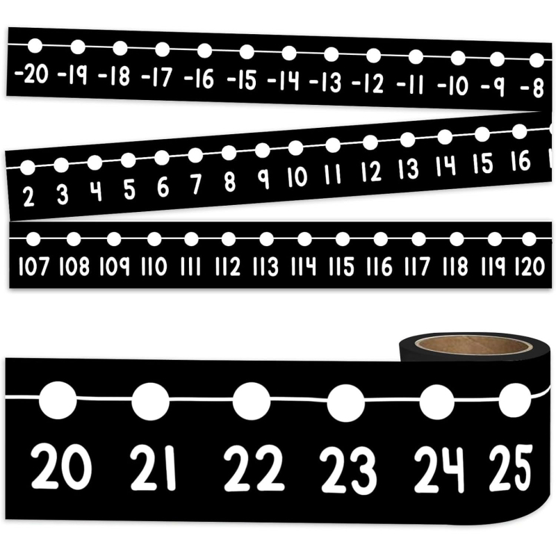 Sticker decorativ bordură tablă pentru clasă – hârtie Copperplate cu lipire uscată, formă neregulată, bază Glassine, grosime 0.1 mm