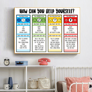 Καμβάς λαδομπογιάς – συναισθηματική εκπαίδευτική θεματική, φιγούρα, χωρίς πλαίσιο, τεχνική ψεκασμού, προσαρμογή