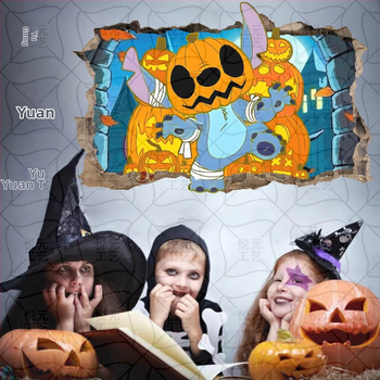 3D αυτοκόλλητο τοίχου με τον Στίτς για παιδικό δωμάτιο | PVC, 1 τεμάχιο, αυτοκόλλητο διακοσμητικό τοίχου