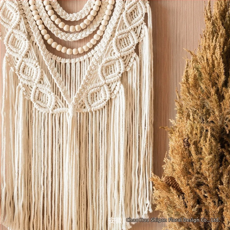 Ръчно изтъкан памучен гоблен за стена, овална форма, райе модел, подходящ за всекидневна, спалня и кабинет