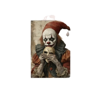 Ταχυδρομική κάρτα – ρετρό τρόμος κλόουν τσίρκο Χάλοουϊν, καλλιτεχνική κάρτα, λειτουργία συλλογής (TZ004 • Κανονική ταχυδρομική κάρτα • Καλλιτεχνική ταχυδρομική κάρτα • Λειτουργία συλλογής • Διασυνοριακή εξαγωγή αποκλειστική)