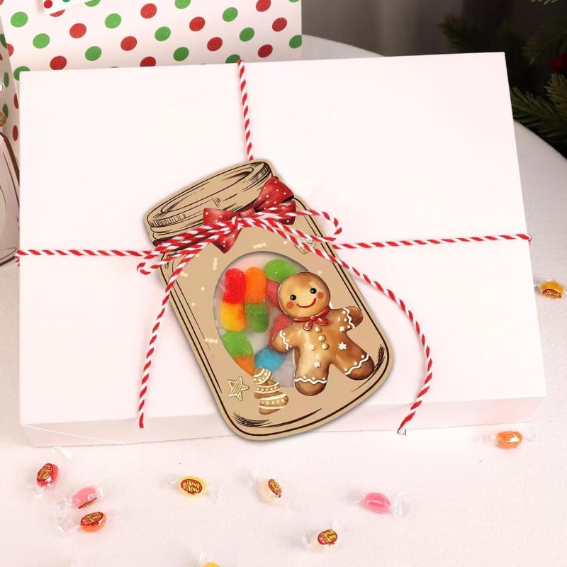 Vaikams skirtos Kalėdų atvirukai su Mason Jar dizainu — Popierius, Ziplock pakuotė, Prekės ženklas Yashengda, Kodo Ysd-20250625