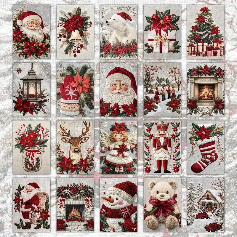 Χριστουγεννιάτικη ταχυδρομική κάρτα – ρετρό σχέδιο, καλλιτεχνική κάρτα, συλλεκτική λειτουργία (Κατηγορία: Χριστουγεννιάτικη ταχυδρομική κάρτα; Σχεδιασμός: Καλλιτεχνική κάρτα; Στυλ: Ρετρό; Λειτουργία: Συλλεκτικό)