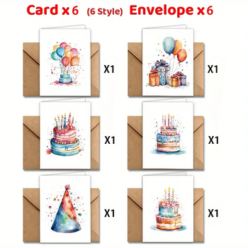 Поздравителна картичка с ръчно рисувана илюстрация за рожден ден — Материал: Jammed; Изработка: печат; Събитие: рожден ден; Стил: илюстрация, ръчно рисувана; Категория: поздравителна картичка