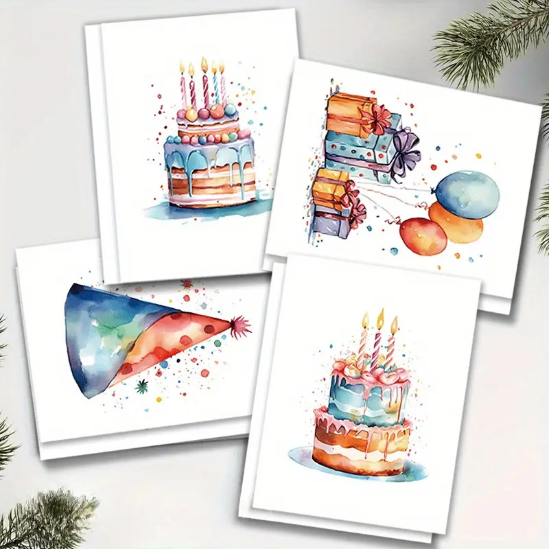 Поздравителна картичка с ръчно рисувана илюстрация за рожден ден — Материал: Jammed; Изработка: печат; Събитие: рожден ден; Стил: илюстрация, ръчно рисувана; Категория: поздравителна картичка