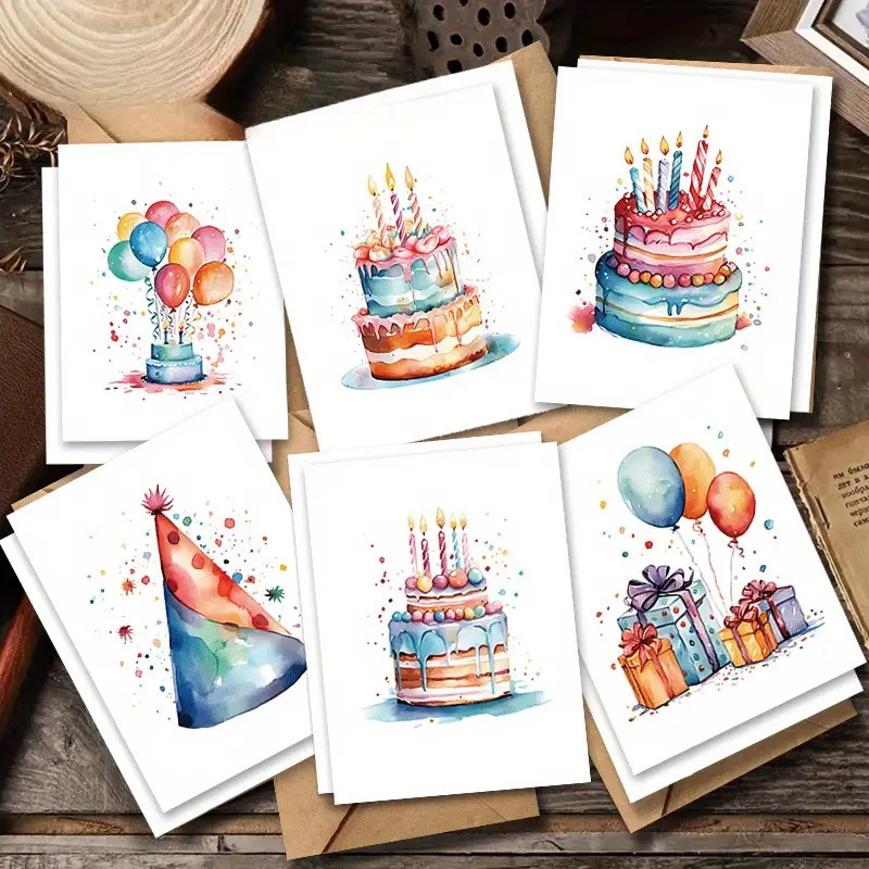 Поздравителна картичка с ръчно рисувана илюстрация за рожден ден — Материал: Jammed; Изработка: печат; Събитие: рожден ден; Стил: илюстрация, ръчно рисувана; Категория: поздравителна картичка