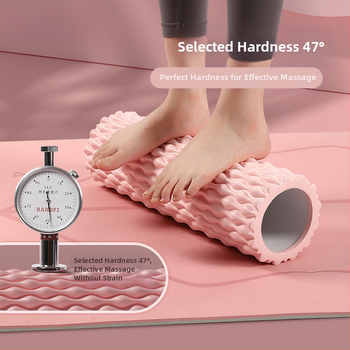 Amyup EVA κύλινδρος γιόγκα με σχήμα σταγόνας νερού, κενό εσωτερικό και μασάζ με δοντάκια λύκου