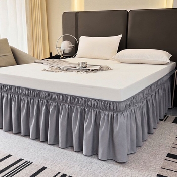 Lova uždangalas su elastine kraštine ir gėlių puoštas kraštas, raštas 69850, audinys Yarn-Dyed, reagtyvus dažymas, prekės kodas 1005054682