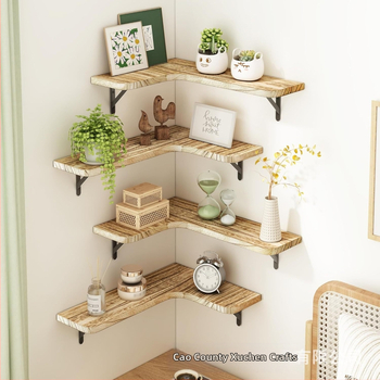 Ράφι αποθήκευσης από ξύλο τοίχου - πολυχρηστικό, μονοεπίπεδο, για κουζίνα και γραφείο, εγκατάσταση με βίδες
