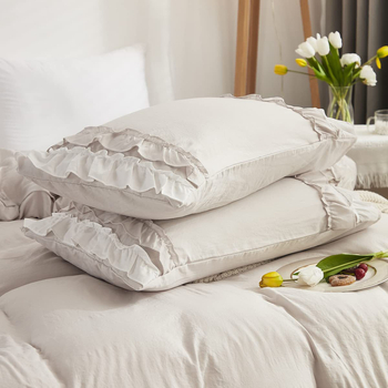 Trīsdaļīgs bohemisks geometriskais gultas veļas komplekts, krāsots pēc vītnēm, sintētiskās šķiedras, ziemeļu stils