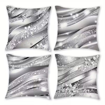 Зимно коледно калъфче за възглавница – лен и къс пух, американски стил за дневна, персонализиране на лого