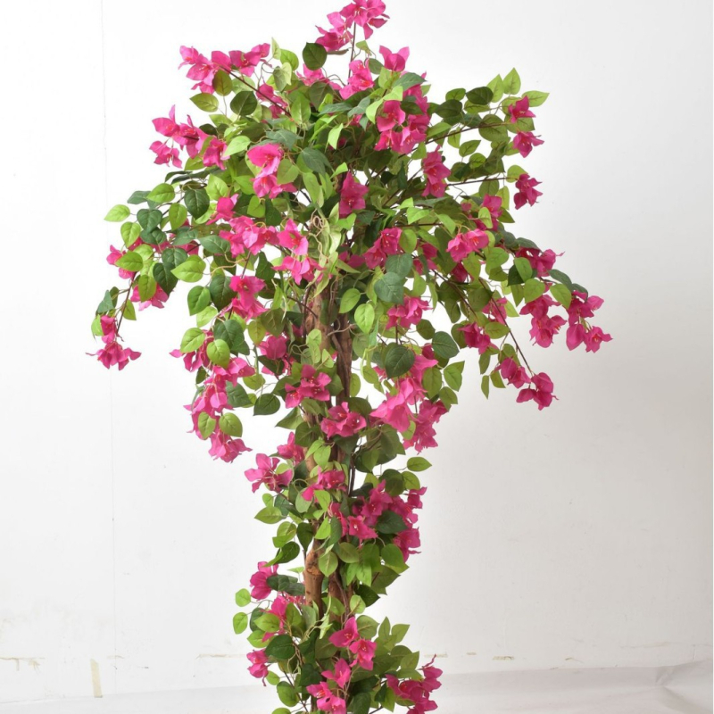 Műanyag Bougainvillea és Hortenzia – esküvői falidísz, selyemvirágok és puha PVC-vel; Styling, képernyőnyomtatás; Fotózási kellékek, otthoni dekoráció