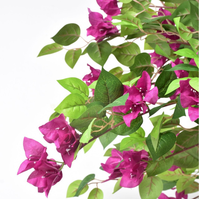 Műanyag Bougainvillea és Hortenzia – esküvői falidísz, selyemvirágok és puha PVC-vel; Styling, képernyőnyomtatás; Fotózási kellékek, otthoni dekoráció