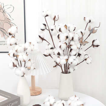 Vestuvinė puokštė iš medvilninių džiovintų gėlių – amžinas žydėjimas, Kalėdinė dekoracija, nuotraukų rekvizitas, DIY, geležies viela