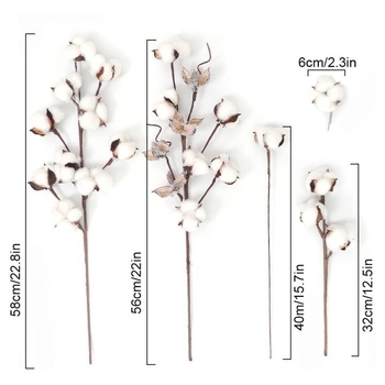 Vestuvinė puokštė iš medvilninių džiovintų gėlių – amžinas žydėjimas, Kalėdinė dekoracija, nuotraukų rekvizitas, DIY, geležies viela