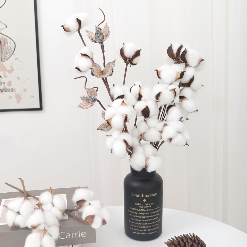 Vestuvinė puokštė iš medvilninių džiovintų gėlių – amžinas žydėjimas, Kalėdinė dekoracija, nuotraukų rekvizitas, DIY, geležies viela