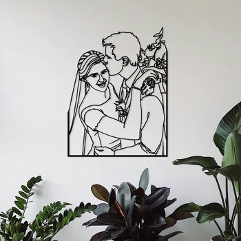 Εξατομικευμένο σιδερένιο έργο τοίχου με κρεμαστό – μοντέρνος μινιμαλιστικός χαρακτήρας-άγαλμα, προσαρμοσμένη επεξεργασία, εκτύπωση λογοτύπου, ημιχειροποίητη κατασκευή