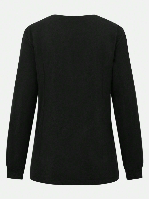 Топ с дълъг ръкав и множество джобове, влагоотводящ полиестер, медицинско/работно облекло