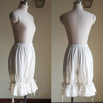Ženske široke hlače s čipkom, poliester 90–95%, 3/4 dužine, ležerni casual stil
