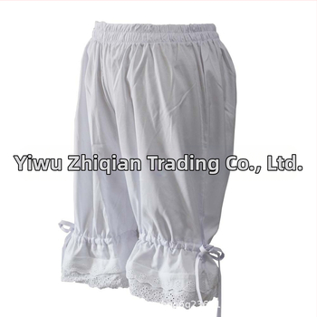 Дамски свободни панталони с дантела, полиестер 90–95%, 3/4 дължина, свободен силует, ежедневен стил