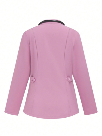 Σετ δύο τεμαχίων ιατρικής εργασίας: μακριά μανίκια, σταθερός γιακάς, κεντημένη άκρη, ύφασμα πολυεστέρα-ελαστάνης με απομάκρυνση υγρασίας