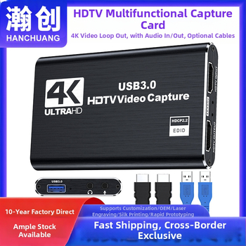 Κάρτα Καταγραφής USB 3.0 HDMI Loop-Out 4K HANCHUANG HC-1407 (Τσιπ 2131, Κατασκευαστής Τσιπ: MS)