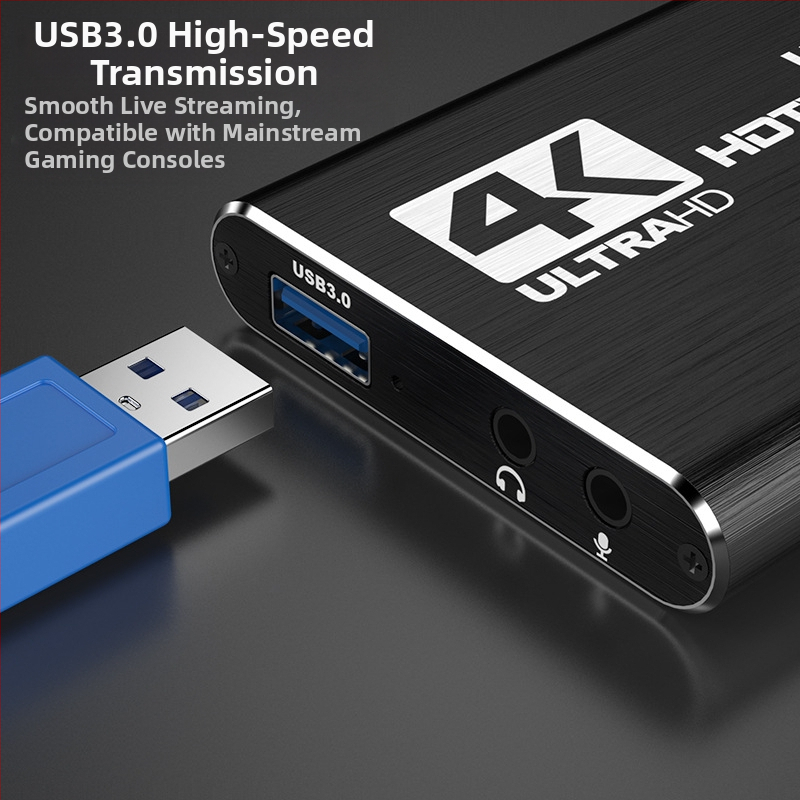 HANCHUANG USB 3.0 HDMI Loop-Out 4K карта за видеозаснемане HC-1407 (Чип 2131, MS)