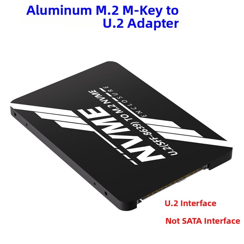 Адаптер карта M.2 M-Key NVMe към U.2 (SFF-8639) с алуминиев корпус