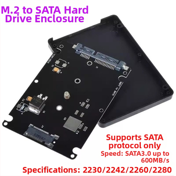 NGFF(M.2) към SATA адаптер карта - SATA 3.0 интерфейс, M.2 форм фактор, марка Great-Q, модел M2