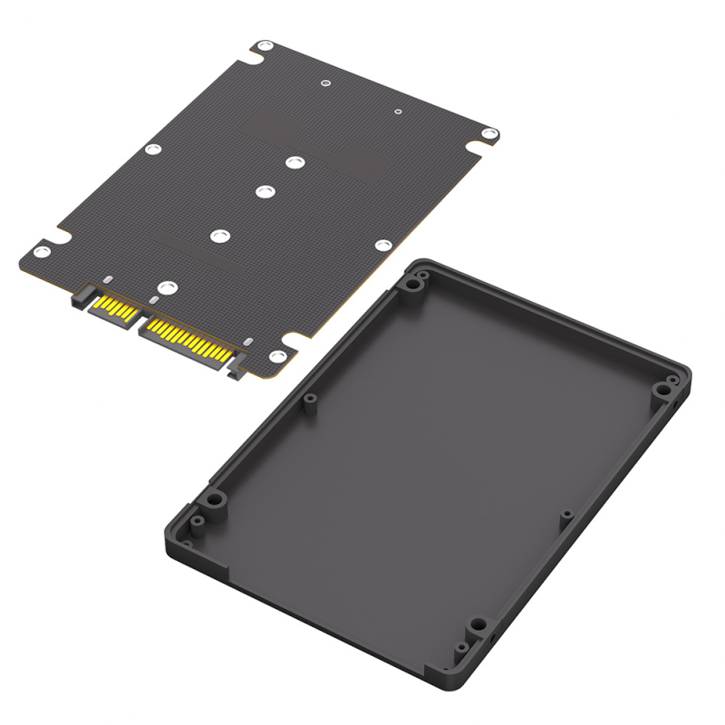 NGFF(M.2) към SATA адаптер карта - SATA 3.0 интерфейс, M.2 форм фактор, марка Great-Q, модел M2