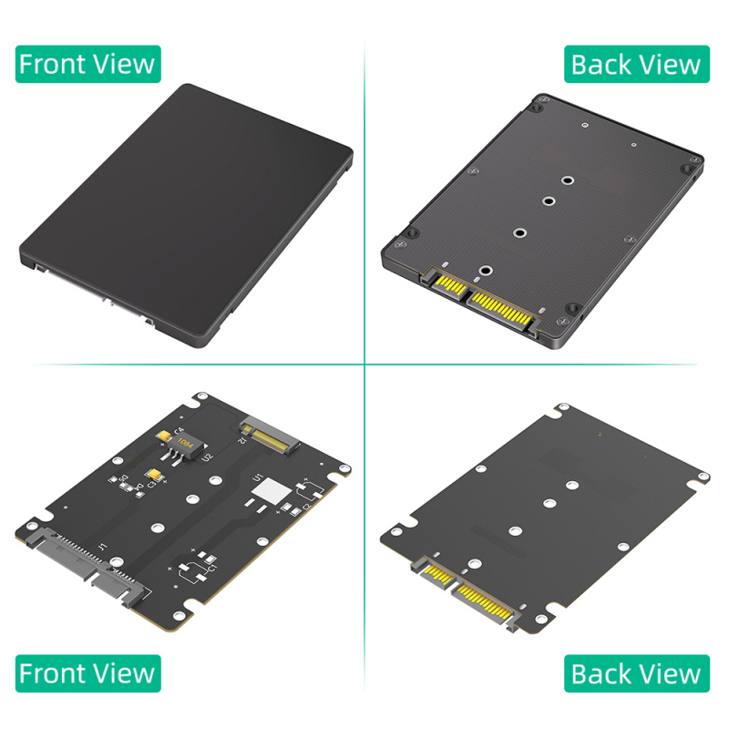 NGFF(M.2) към SATA адаптер карта - SATA 3.0 интерфейс, M.2 форм фактор, марка Great-Q, модел M2